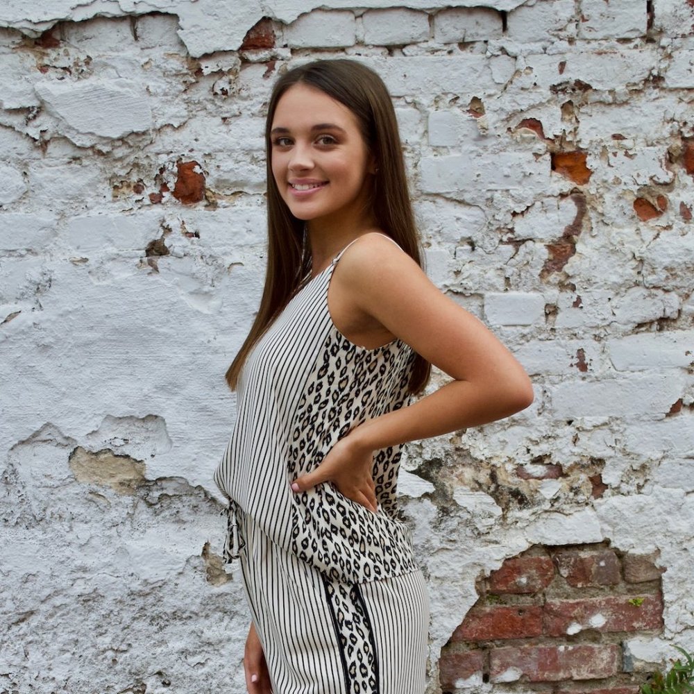 Leopard and Stripe Tank